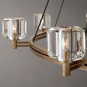 Lampadario di Lusso in Cristallo K9, Grande Lampada a Sospensione Rotonda per <span class=keywords><strong>Soggiorno</strong></span>, Ingresso, Sala da Pranzo con Soffitto Alto - Product Image 3