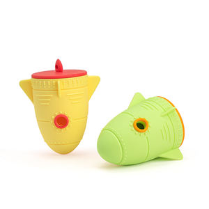 Çevre dostu yumuşak silikon çiğnemek topu bulmaca besleyici dayanıklı eğitim aracı yeni roket tarzı interaktif köpek çiğnemek oyuncak - Product Image 4