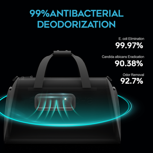 Bolsa de Gimnasio Inteligente TOHUGS con Logotipo, Elimina el 99% de Bacterias, Desodorizante Inteligente para Viajes, Bolsa Deportiva con Sanitización Recargable por USB - Product Image 5