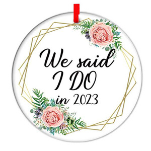<strong>First</strong> <strong>Christmas</strong> As Mr and Mrs <strong>Ornament</strong> Married Hanging Decoration Ceramic <strong>Christmas</strong> Tree <strong>Ornaments</strong> Wedding Gifts for Couple 2023 - Product Image 2