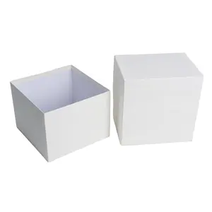 Caja de reloj de papel de grano de lichi, embalaje de joyería de regalo EW