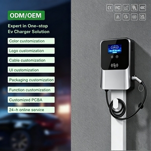 Nouvelle borne de recharge pour voiture électrique 7 kW 32 A Type 2 Niveau 2 avec affichage LCD intelligent certifiée pour usage domestique - Product Image 5