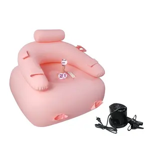 Divano letto gonfiabile in PVC per sesso, cuscino ad aria BDSM, sedia sexy per coppie, chaise longue rossa, grandi divani gonfiabili per soggiorno - Product Image 1