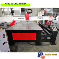 Routeur CNC Machine de gravure sur bois 1325 Routeur CNC 3 axes avec rotatif