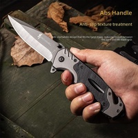 Couteau de survie tactique multi-outils pour le camping en plein air, couteau pliant Black Knight en acier inoxydable G10 - Vente en gros