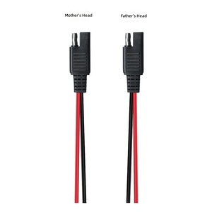 重型 SAE 转 SAE 延长线 10AWG 12V 24V 快速断开插头 太阳能电池板电池充电器 适用于摩托车房车 - Product Image 2