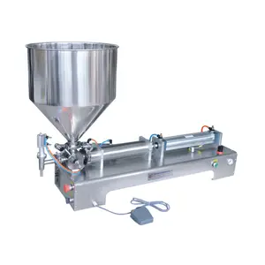 Semi Automatic 500ミリリットルPneumatic Filling Machine For Handの消毒、Alcohol、Cream、CosmeticとPaste Products