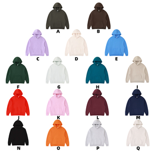 Sweat à capuche pour homme personnalisé, 350 g/m², en molleton épais <span class=keywords><strong>de</strong></span> haute qualité, avec impression en relief silicone et broderie, décontracté, coupe oversize, couleur unie - Product Image 3