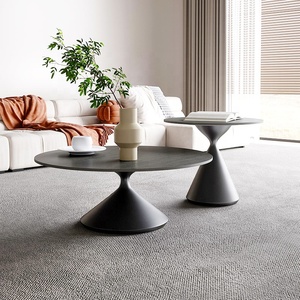 Mesa de Centro Moderna con Base de Mármol, Mesa Redonda para el Hogar - Product Image 1