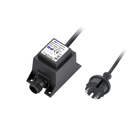 Adaptateur AC/DC étanche 12V 24VAC, transformateur d'alimentation avec connexion par prise pour utilisation en extérieur (matériau PC/ABS)