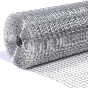 Malla de Alambre Soldada de Acero Galvanizado con Orificios Cuadrados de 1/2 Pulgada, Tela Metálica para Cercas Exteriores, Malla de Alambre Soldada de Calibre 19 - Product Image 1