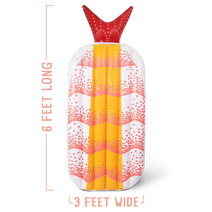 Chaise longue gonflable en forme de crevette <span class=keywords><strong>frite</strong></span>, dispositif flottant, jouets de plage gonflables, matelas gonflable d'extérieur, rangée flottante - Product Image 6