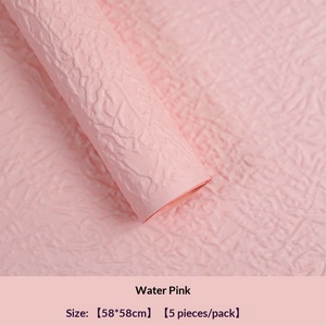 Papel de regalo con textura de piedra, papel crepé para bricolaje, paquete de hojas para ramos florales, decoración para regalos del Día de San Valentín - Product Image 4