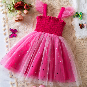 Mùa hè Dễ Thương Bé Gái Đính Hạt Cườm Đầm Công Chúa Trẻ Em Voan Quần Áo Trẻ Em Sinh Nhật Đầm vestido Trẻ Em Phục Sinh Tutu Trang Phục - Product Image 5