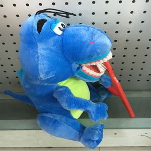 Nha khoa trẻ em dễ thương sang trọng giáo dục đánh răng lớn khủng long con rối đồ chơi - Product Image 3