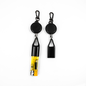 2026 New <b>Custom</b> Logo Portable Premium Retractable <b>Lighter</b> Holder Clip Key Chain <b>Lighter</b> Smoking Accessories Leash Wholesale - Product Image 2