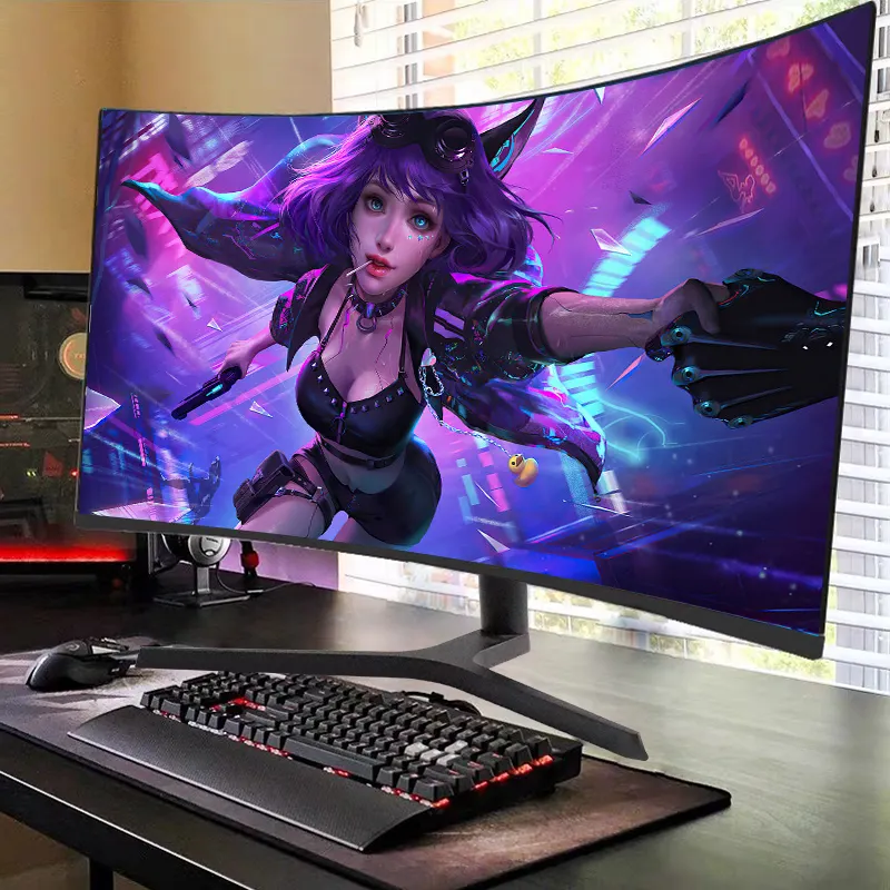 צג מסך מעוקל 34 אינץ' בהירות גבוהה 144hz 240hz 4k גיימינג צג מחשב אנכי