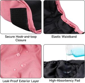 Culotte/culotte-culotte pour chienne en polyester écologique lavable – Sous-vêtements pour chien - Product Image 3