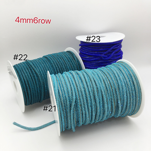 4Mm 6 Hàng Bling Bling Dây Cắt Dây Pha Lê Rhinestone Ống Sợi Dây Thừng Cho Trang Trí DIY Rhinestone Dây Quần Áo Mũ Giày - Product Image 3