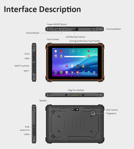 Máy Tính Bảng Gồ Ghề Máy Tính Bảng 10 Inch Máy Tính <span class=keywords><strong>Android</strong></span> IP67 Không Thấm Nước 1000 Nits 10000MAh 8 Inch <span class=keywords><strong>Android</strong></span> Gồ Ghề Máy Tính Bảng - Product Image 2