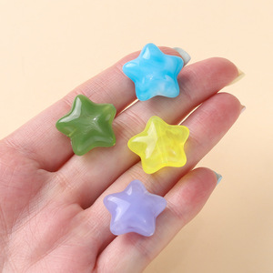ลูกปัดอะคริลิคสีลูกกวาดรูปดาวขนาด 12 มม. สำหรับทำเครื่องประดับ DIY - Product Image 3