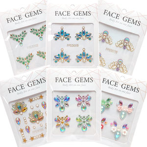 Lindas pegatinas decorativas DIY para pintar tatuajes <span class=keywords><strong>en</strong></span> cejas, cara y <span class=keywords><strong>frente</strong></span> para niñas, adolescentes y niños. - Product Image 4