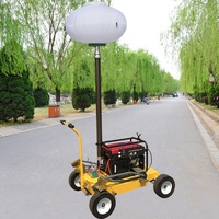 Nouveau Pushcart Type Télécommande Automatique Levage Lunaire Lampe Portable Feu de Circulation Phare