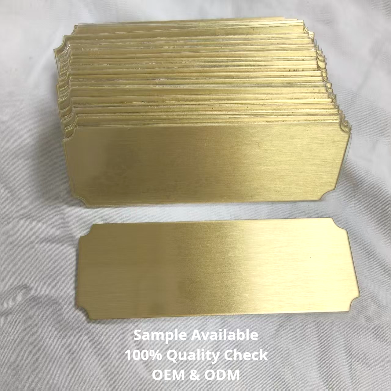 Gold adhesive chamfer corner
