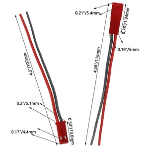 20 AWG JST-Stecker 2-poliger Stecker Kabel für LED-Lampen leiste RC-Spielzeug batterie für elektronische Anwendungen - Product Image 4