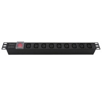 Tira de alimentación de montaje en estante, 1u, 1.5u, pdu, IEC c13, 10A, 9 vías, buen precio