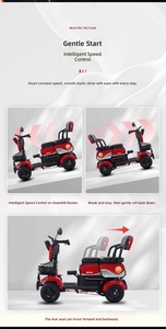 Mini <span class=keywords><strong>Quad</strong></span> Électrique Pliable avec Levier d'Arrêt d'Urgence, Scooter de Mobilité, Moteur 500W, Vitesse 11-20 <span class=keywords><strong>km</strong></span>/<span class=keywords><strong>h</strong></span>, Charge Maximale 150 kg - Product Image 6