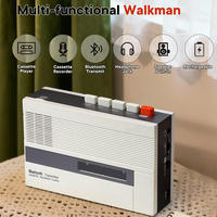 Lecteur de cassette rétro, transmetteur, enregistreur Walkman rechargeable, haut-parleur intégré, appareil audio portable, utilisation à domicile et en voyage
