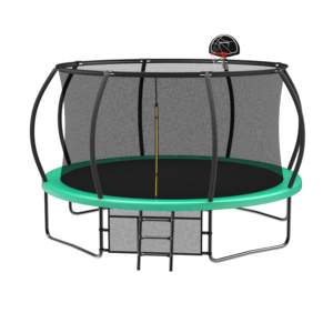 Trampoline à haute capacité <span class=keywords><strong>de</strong></span> charge, directement <span class=keywords><strong>de</strong></span> l'usine, avec panneau arrière et sac <span class=keywords><strong>de</strong></span> rangement pour une utilisation à la maison, dans la cour, en intérieur ou en extérieur - Product Image 1