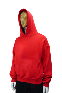 Sweat à capuche d'hiver personnalisé KY31 Kanye West, épais, lourd, 100% coton, bleu Klein, double couche, surdimensionné - Product Image 4