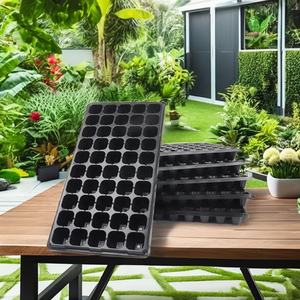 Plateaux de pépinière en poly personnalisés directs d'<span class=keywords><strong>usine</strong></span> carrés 32 50 72 104 105 128 200 tailles couvercles de plateaux de culture de germination de jardin - Product Image 5