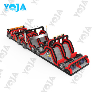 Carrera de obstáculos inflable comercial al aire libre 5K carrera de obstáculos inflable para adultos carrera de obstáculos inflable para coche para niños - Product Image 3