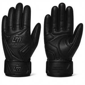 Gants de moto en cuir LONG MISSION INDUSTRY avec écran tactile, longueur poignet, doublure en fourrure, écologiques, pour toutes les saisons, usage quotidien - Product Image 3