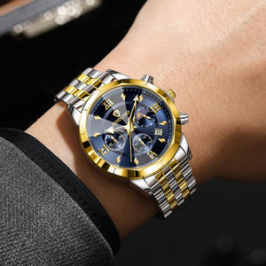 Montre BINBOND authentique pour homme en acier inoxydable, montre décontractée multifonctionnelle de luxe, étanche, style professionnel, montre-bracelet - Product Image 3