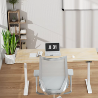 Nouveau produit D1 Bureau réglable en hauteur à double moteur, faible bruit, en acier, électrique, pour travailler assis ou debout