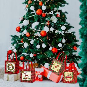 12 paquets <span class=keywords><strong>de</strong></span> noël vieil homme wapiti <span class=keywords><strong>voiture</strong></span> Plaid fête bas côté Non-tissé sac <span class=keywords><strong>à</strong></span> main fête <span class=keywords><strong>de</strong></span> Noël décorer des sacs Non tissés pour Noël - Product Image 6