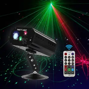 Multi Pattern Voice Activated Party DJ Disco Laser Lights RGB LED Flash Stage Light Projector