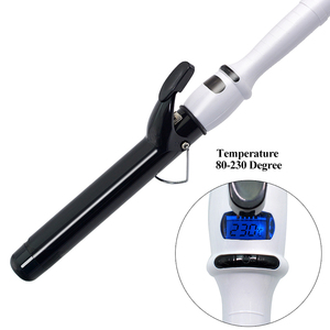 Nouveau fer à friser à baril long de marque privée 2025, fer à friser de <span class=keywords><strong>25</strong></span> <span class=keywords><strong>mm</strong></span>/28 <span class=keywords><strong>mm</strong></span>/32 <span class=keywords><strong>mm</strong></span>, chauffage en céramique, rotation automatique, <span class=keywords><strong>boucleur</strong></span> de cheveux - Product Image 3