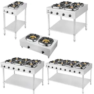 commercial gas stove equipment 4 burners gas cooker professional stove for chef restaurants