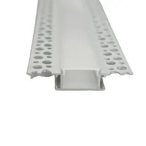 DW071 bande de plâtre 61.5x14MM, canal Led, profil de plâtre encastré, profil en aluminium pour cloisons sèches, pour mur de plafond