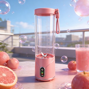 Blender portable à smoothies rechargeable de 2000 mAh, 550 ml, résistant, à un bouton, anti-fuite, USB-C, pour la salle de sport, les voyages, l'extérieur, l'hôtel - Product Image 1