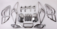Kit d'accessoires de voiture en plastique chromé pour roland Navara D40, L200, BT50, livraison gratuite