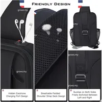 Sac de transport pour ordinateur portable Microsoft Surface Pro 11/10/9/8/X/7Plus/7/6/5 avec poignée et bandoulière en polyester