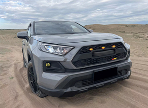 Rejilla Delantera Negra ABS para Toyota <span class=keywords><strong>RAV4</strong></span> <span class=keywords><strong>Adventure</strong></span> <span class=keywords><strong>2019</strong></span> 2020 2021 2022, Rejilla de Radiador, Protector de Parachoques, Cubierta de Malla - Product Image 6