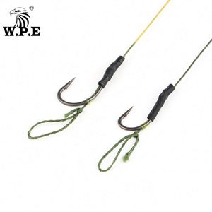 Topline 4 # /6 #   Equipo de <span class=keywords><strong>Pesca</strong></span> de Carpa con Anzuelo Reforzado y Púas, Listo para Usar, Boilie Pre-Atado de 20cm, Línea de <span class=keywords><strong>Pesca</strong></span> Trenzada Recubierta de 45LB - Product Image 3