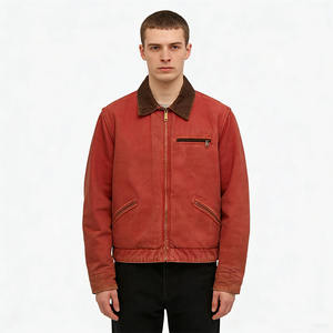 Blouson de travail réversible et imperméable pour homme, en toile de canard, style bomber, décontracté, imprimé, zippé, pour l'extérieur en hiver - Product Image 2